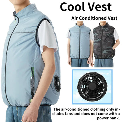 USB Cooling Vest Dual Fan – Unisex Air Conditioning Jacket | Wahooly USB Cooling Vest – Dual Fan Air Conditioning Jacket for Men & Women
