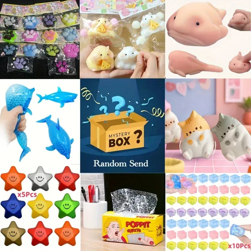 Fun Multicolor Ice Ball Squeeze Toy, Soft Pop & Pinch Sensory Fidget for Stress Relief, Cute Halloween Christmas Gift