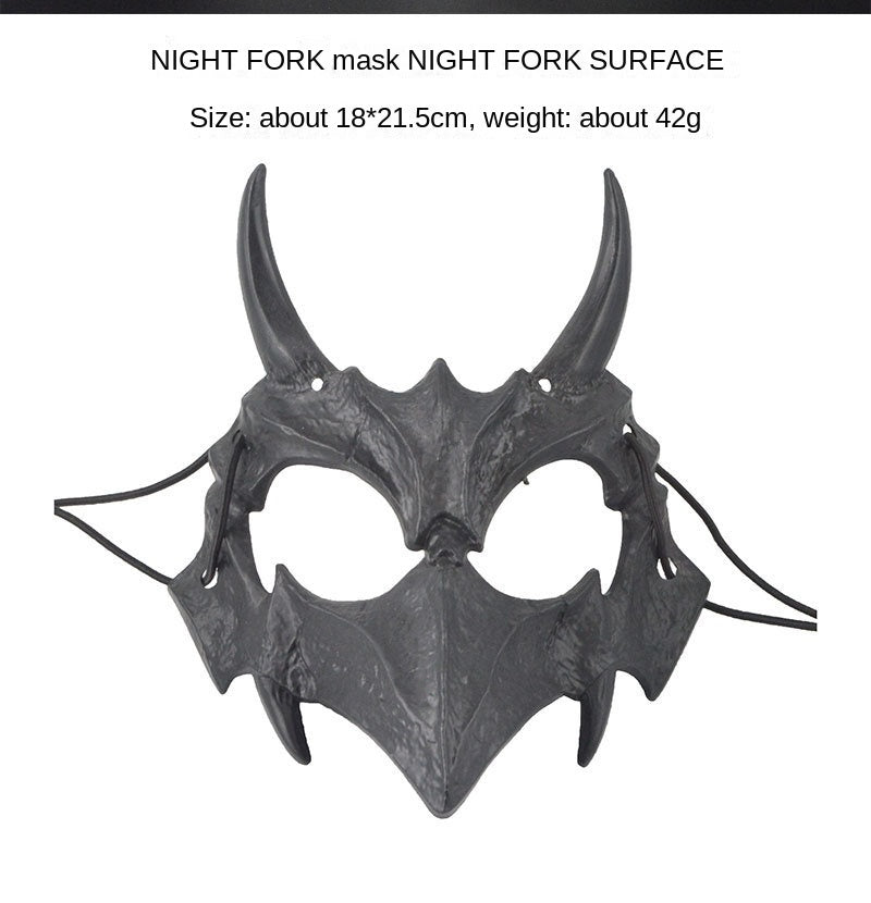 Dragon God Half Face Mask – Fierce COS Costume Mask for Halloween & Cosplay
