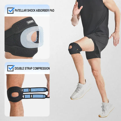AOLIKES 1PCS Patella Knee Brace Patellar Tendon Support Strap with Gel Pad - Knee Pain,Arthritis,Tendonitis,Knee Stabilizer
