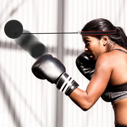 MMA Boxing Speed Ball Head-Mounted Pu Training Hand Eye Reaction Home Sandbag Fitness Equipment Gym Muay Thai Fighting Pressure
