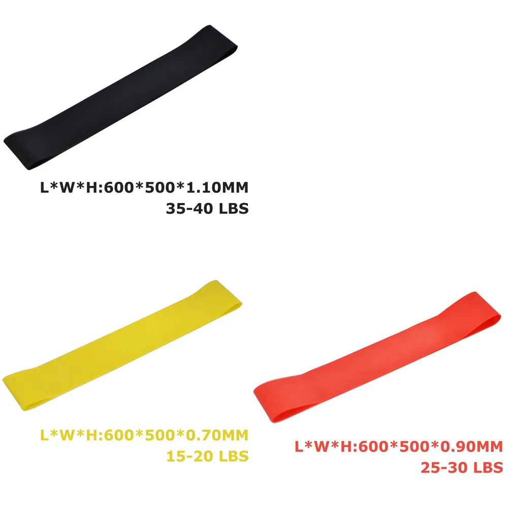 1/3/4Pcs Resistance Bands Yoga Band Fitness Exercise Training Hip Tension Band Leg Squat Dance Elastic Loop Stretch Band