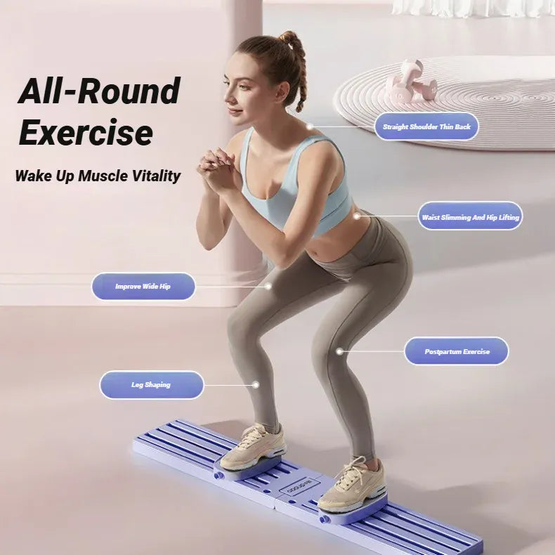 Unisex Leg Fitness Equipment For Thigh Exercises, Foldable Ski Machine Suitable For Various Scenarios.