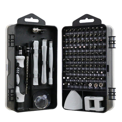 Iruibo 115 in 1 Screwdriver Set: Multifunction with Various Nozzles, Ideal for Repairing Cell Phones, Consoles and Electronics