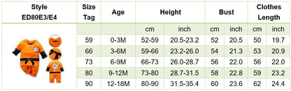 Baby Anime Clothes Vegeta Rompers Newborn Kuririn Roshi Training Outfit Infant Kids Halloween Cartoon Cosplay Costume Jumpsuit