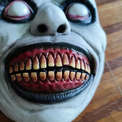 Halloween Horror Mask Toys Simulation Demon Cosplay Party Dress Up Props Accessories White Green Latex Prank Scare Scary Mask