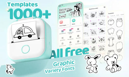 Phomemo T02 Mini Thermal Sticker Printer – Wireless, Inkless & Portable | iOS & Android