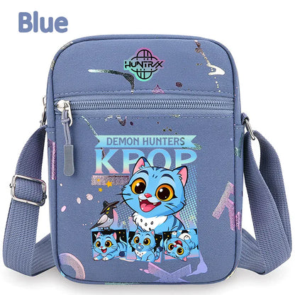kpop Demon Hunters crossbody phone bag HUNTRX single shoulder pouch k-pop Rumi Huntrix coin wallet purse k pop Warriors Handbag