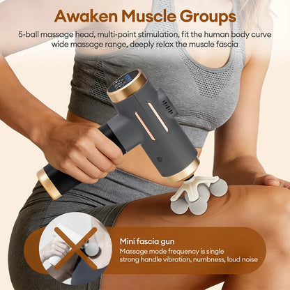 11-in-1 Electric Massage Gun – 99-Level Deep Tissue Percussion Massager with Fast Charging