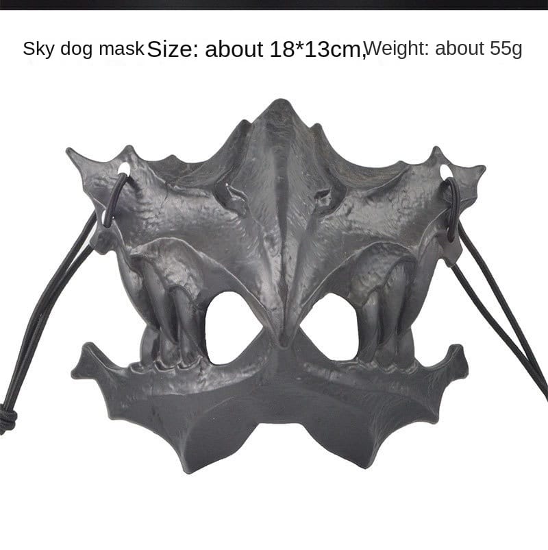 Dragon God Half Face Mask – Fierce COS Costume Mask for Halloween & Cosplay