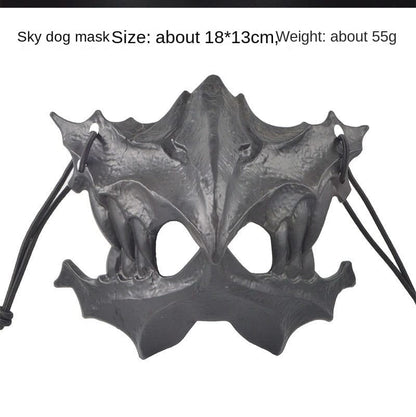 Dragon God Half Face Mask – Fierce COS Costume Mask for Halloween & Cosplay