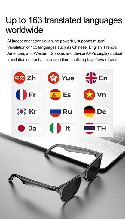 AI Smart Glasses – Real-Time Translation & Smart Wearable Tech for Men & Women