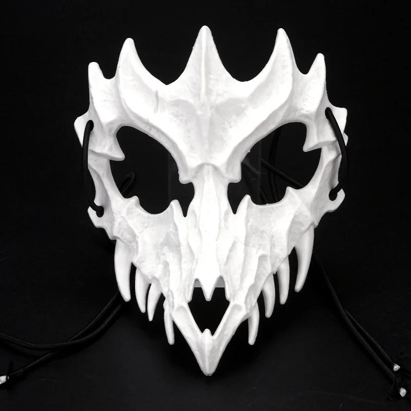 Dragon God Half Face Mask – Fierce COS Costume Mask for Halloween & Cosplay