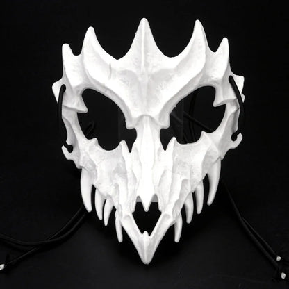 Dragon God Half Face Mask – Fierce COS Costume Mask for Halloween & Cosplay