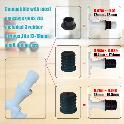 Massage Gun Head Attachments – Replacement Tips for 12mm & 19mm Shaft Massagers