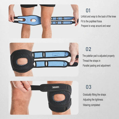 AOLIKES 1PCS Patella Knee Brace Patellar Tendon Support Strap with Gel Pad - Knee Pain,Arthritis,Tendonitis,Knee Stabilizer