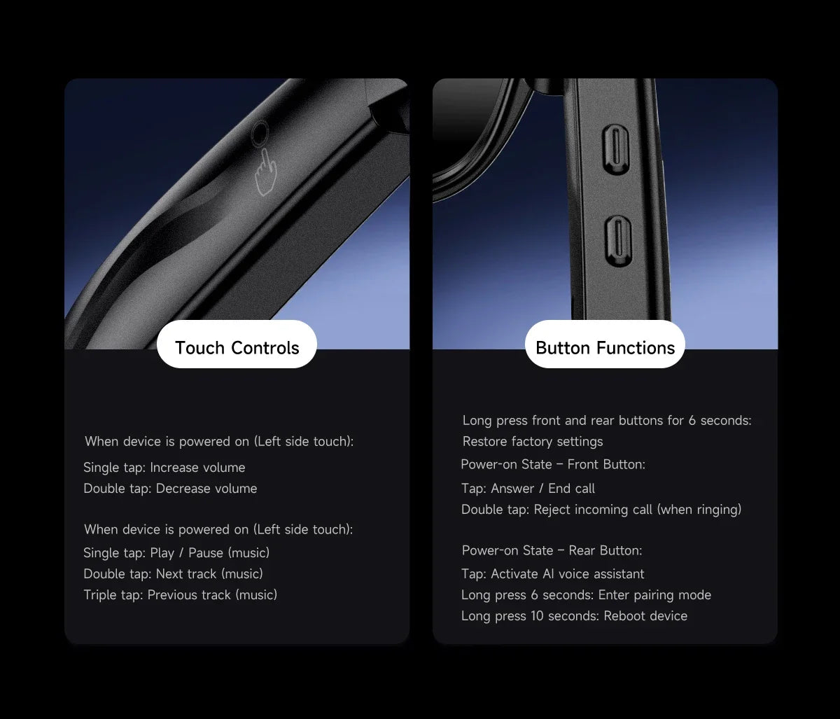 Smart Glasses with Camera – 100W HD Recording, High-Fidelity Audio & Wearable Tech