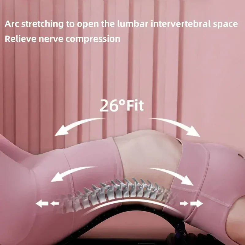 Back Stretcher Board – Adjustable Lumbar Support with Magnetic Massage Points for Home Use