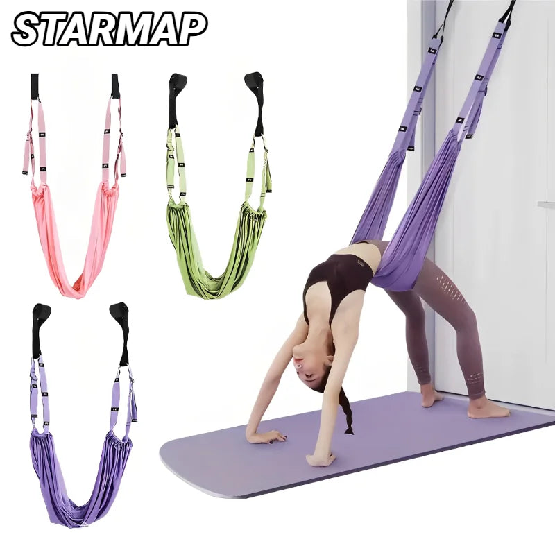 Aerial Yoga Strap – Adjustable Door-Mount Pull Rope for Yoga, Stretching & Splits Training