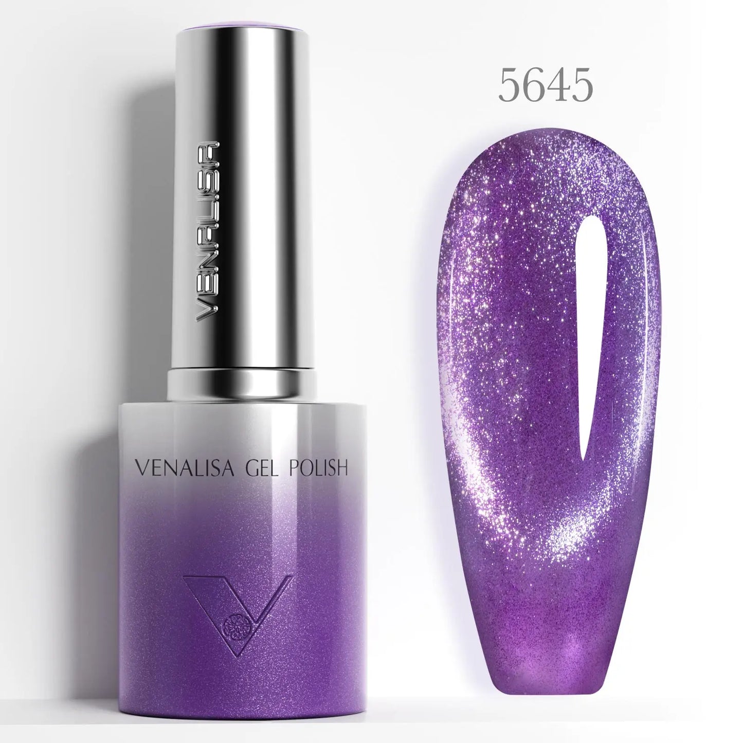 VENALISA 10ml Cat Eye Gel Nail Polish Ultra Sparkle Glitter Gel HEMA FREE TPO FREE Semi Permanent UV LED Soak Off Nail Manicure