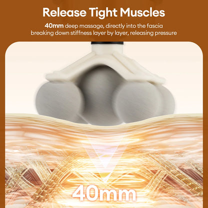 11-in-1 Electric Massage Gun – 99-Level Deep Tissue Percussion Massager with Fast Charging