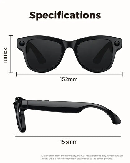 Smart AI Glasses – 8K Camera, Real-Time Translator & Photo/Video Recording Wearable