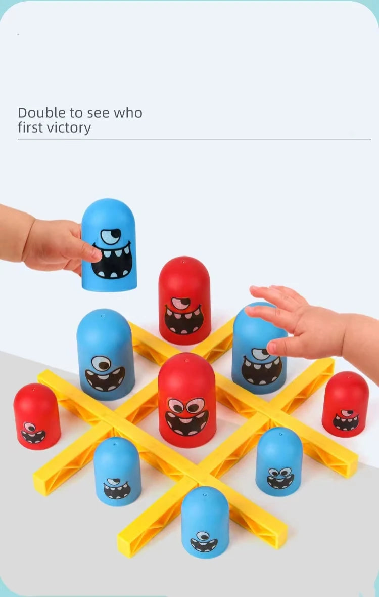 Tic Tac Toe Big Eat Small Cartoon