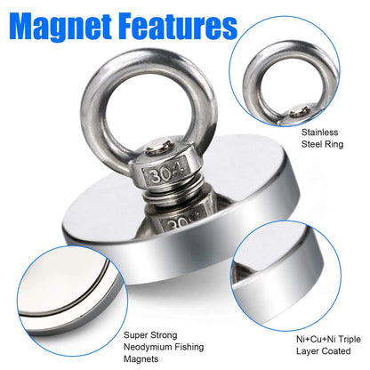 Super Strong Neodymium Fishing Magnet