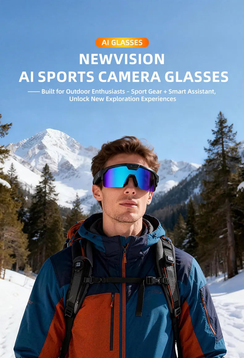 Smart Glasses with 4K HD Camera – Anti-Shake Recording, 3D Stereo Audio & Wearable Tech