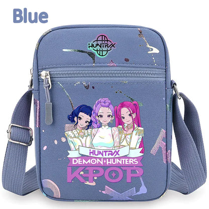 kpop Demon Hunters crossbody phone bag HUNTRX single shoulder pouch k-pop Rumi Huntrix coin wallet purse k pop Warriors Handbag