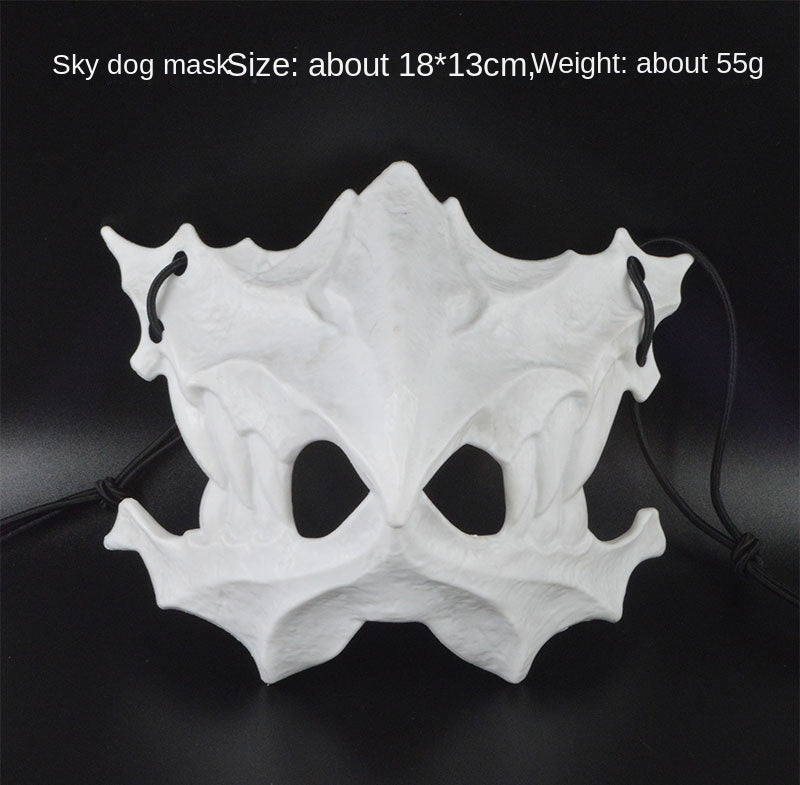 Dragon God Half Face Mask – Fierce COS Costume Mask for Halloween & Cosplay