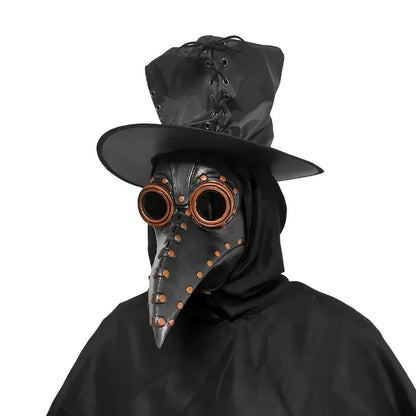 Bird Beak Mask Authentic Plague Doctor Steampunk Halloween Cosplay Accessory Natural Latex Costume Parties Halloween Costumes