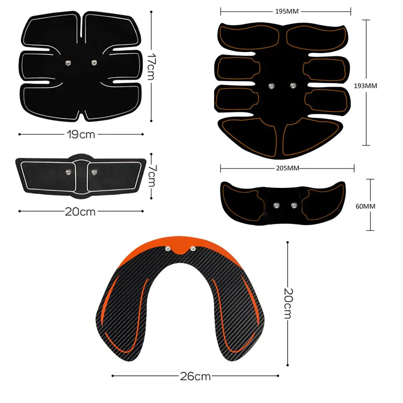 EMS Muscle Stimulator – Electric Massage Trainer for Abs, Arms, Legs & Back