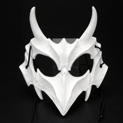 Dragon God Half Face Mask – Fierce COS Costume Mask for Halloween & Cosplay