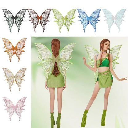 Sparkling Fairy & Angel Wings – Organza Costume Wings for Halloween, Dress-Up & Parties | 10 Colors