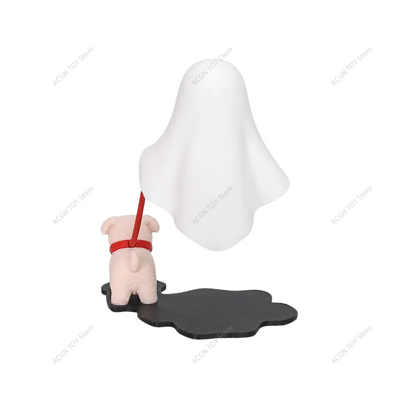 Ghost Dog LED Night Light – 3D Printed Warm Glow Spooky Desk Lamp