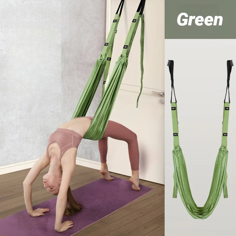 Aerial Yoga Strap – Adjustable Door-Mount Pull Rope for Yoga, Stretching & Splits Training