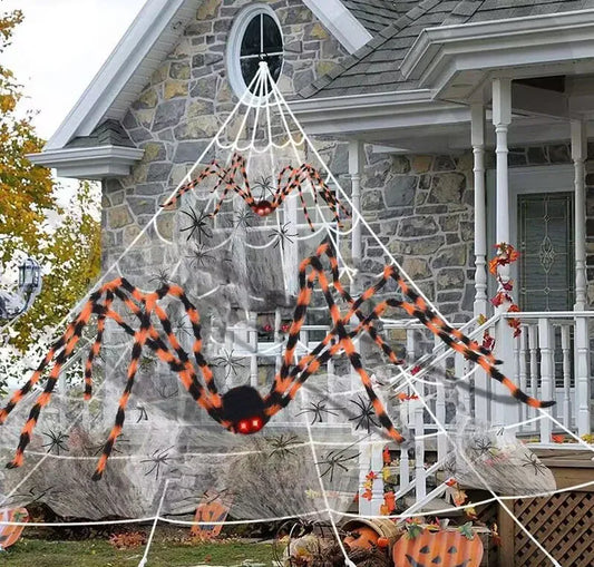 Halloween Color-Changing Spider Decoration – Realistic Simulation Spider Prop in Multiple Sizes