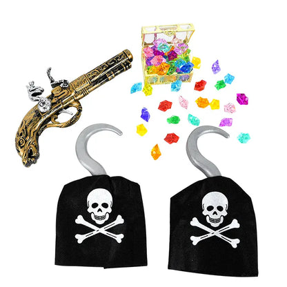 Pirate Party Decoration Kit – Hat, Pistol, Eye Patch & Costume Accessories Set