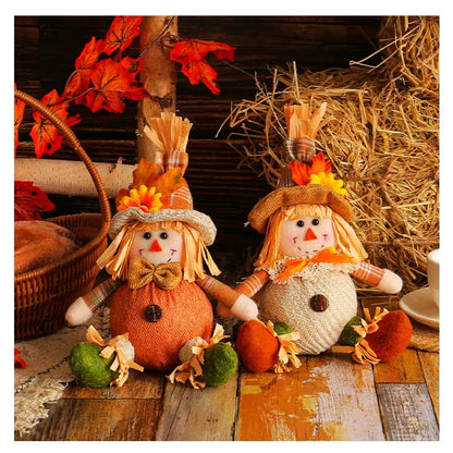 1PCS Thanksgiving Harvest Festival Sunflower Scarecrow