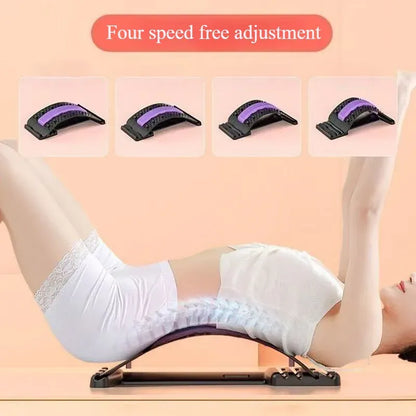 Back Stretcher Board – Adjustable Lumbar Support with Magnetic Massage Points for Home Use