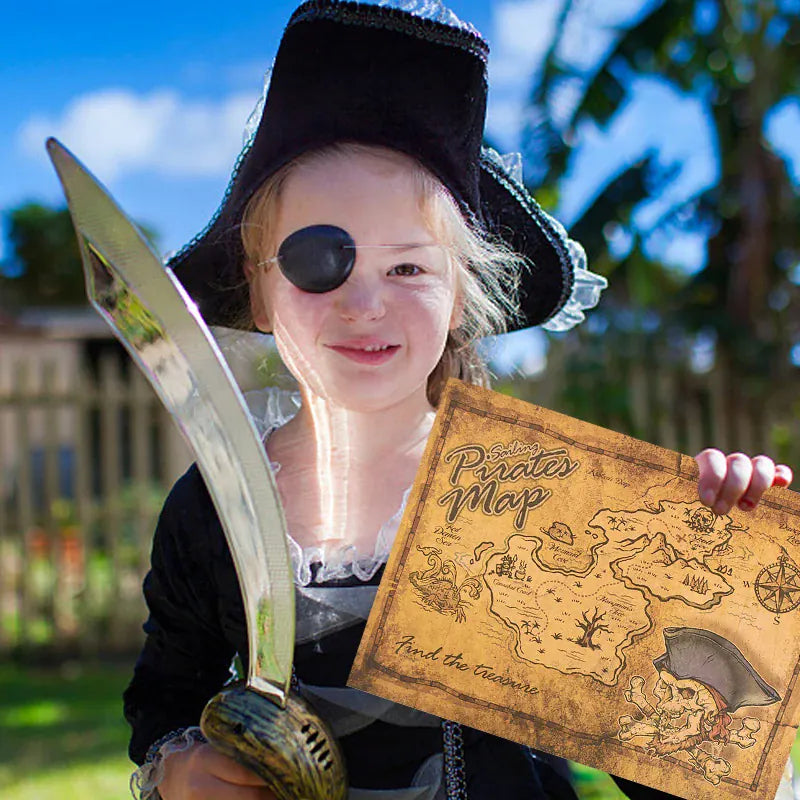 Pirate Party Decoration Kit – Hat, Pistol, Eye Patch & Costume Accessories Set