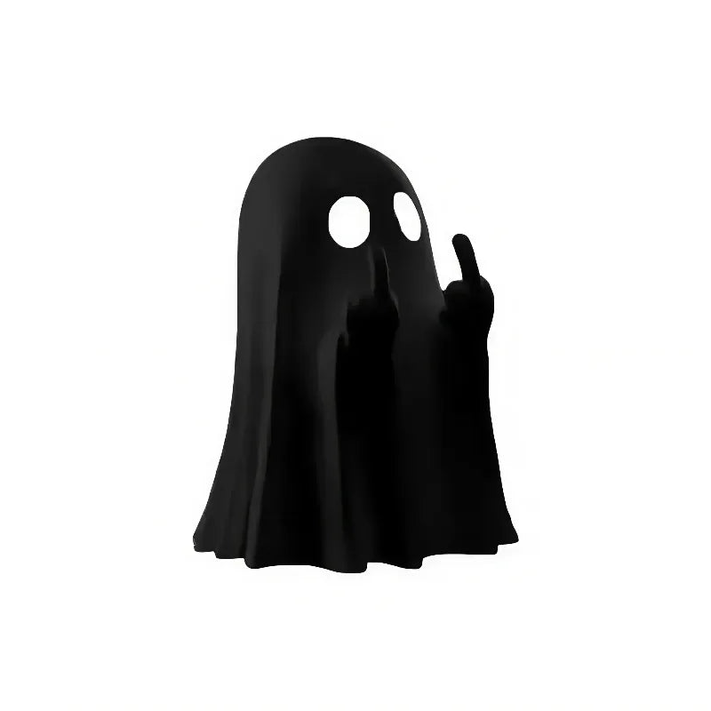 Cheeky Ghost Desktop Sculpture – Funny Spooky Home Decor Figurine