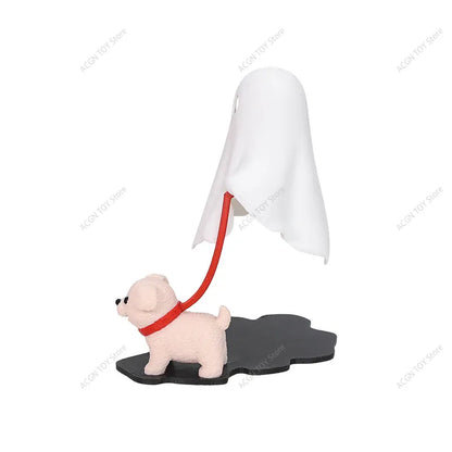 Ghost Dog LED Night Light – 3D Printed Warm Glow Spooky Desk Lamp