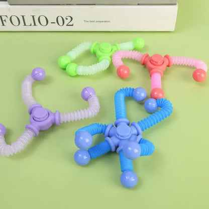 1pcs Fidget Spinner Toys Kids Pop Tube Sensory Toys Suction Cup Games Plastic Transformable Stress Relief Children Adult Gifts 1pcs Fidget Spinner Toys Kids Pop Tube Sensory Toys Suction Cup Games Plastic Transformable Stress Relief Children Adult Gifts