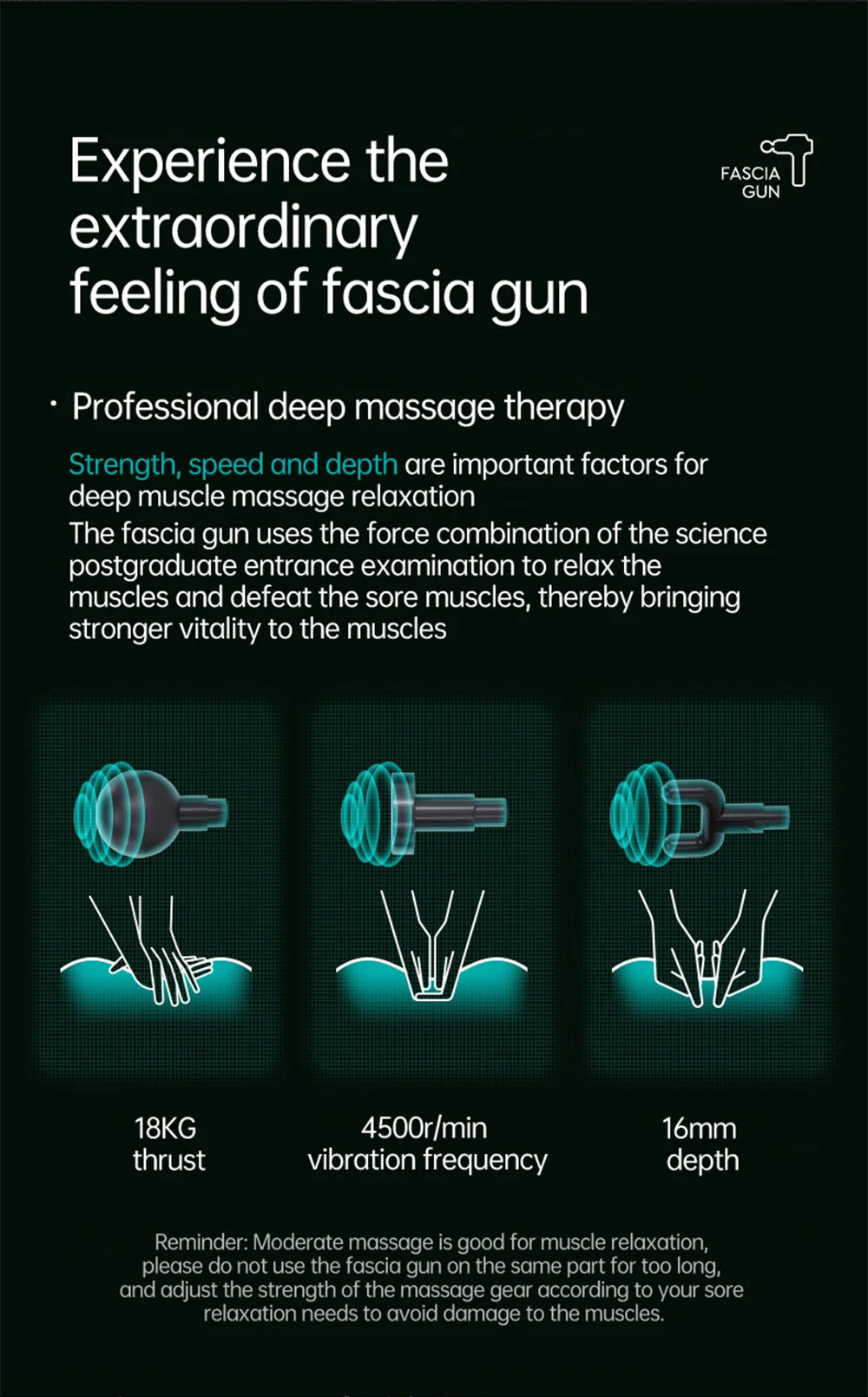 Professional Muscle Massage Gun – 99-Speed Deep Tissue Percussion Massager