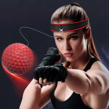 MMA Boxing Speed Ball Head-Mounted Pu Training Hand Eye Reaction Home Sandbag Fitness Equipment Gym Muay Thai Fighting Pressure