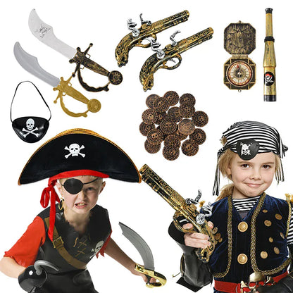 Pirate Party Decoration Kit – Hat, Pistol, Eye Patch & Costume Accessories Set