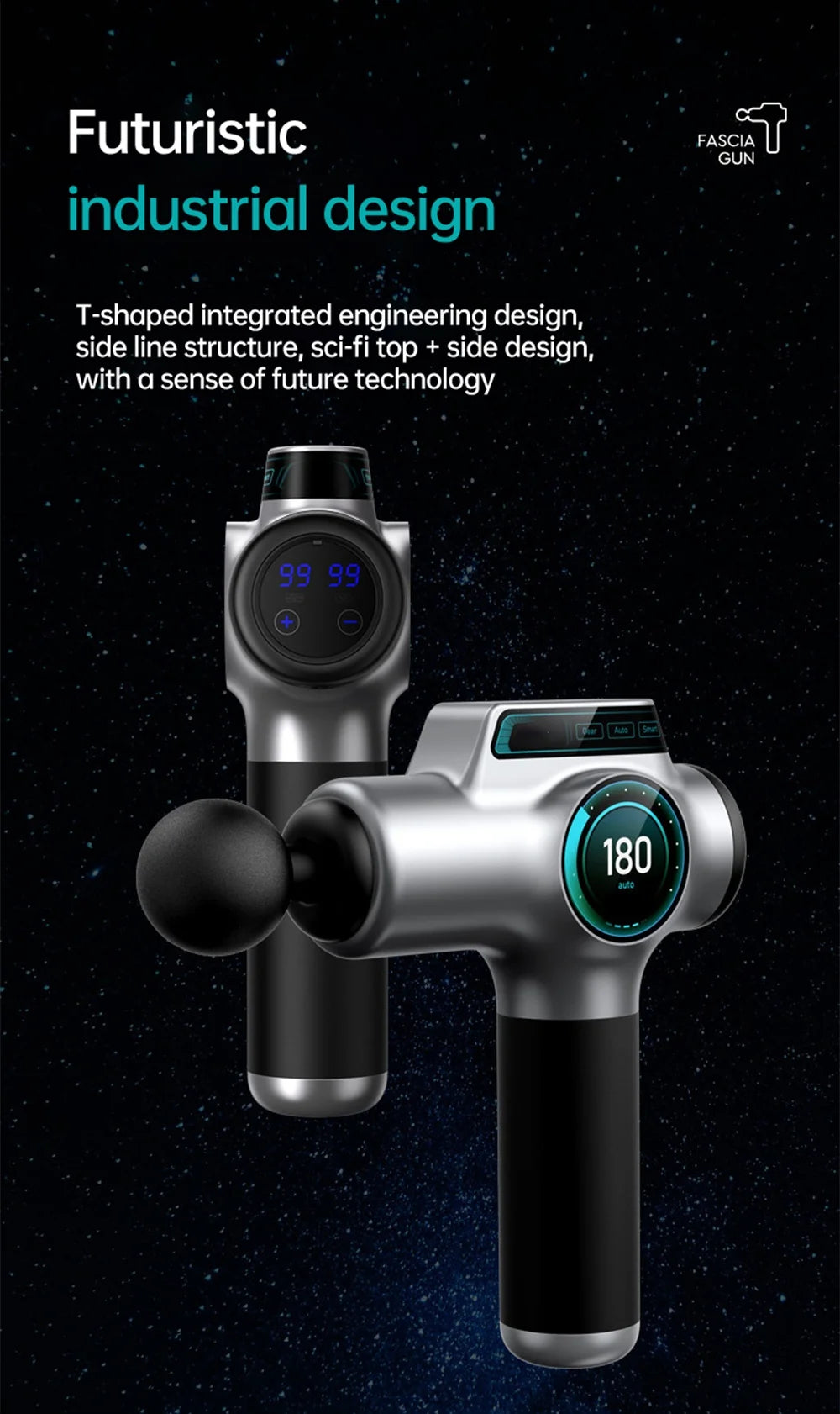 Professional Muscle Massage Gun – 99-Speed Deep Tissue Percussion Massager