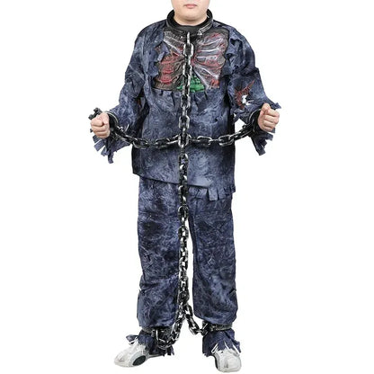 Halloween Costume Chain & Cuff Prop Set – Plastic Prisoner & Zombie Accessories